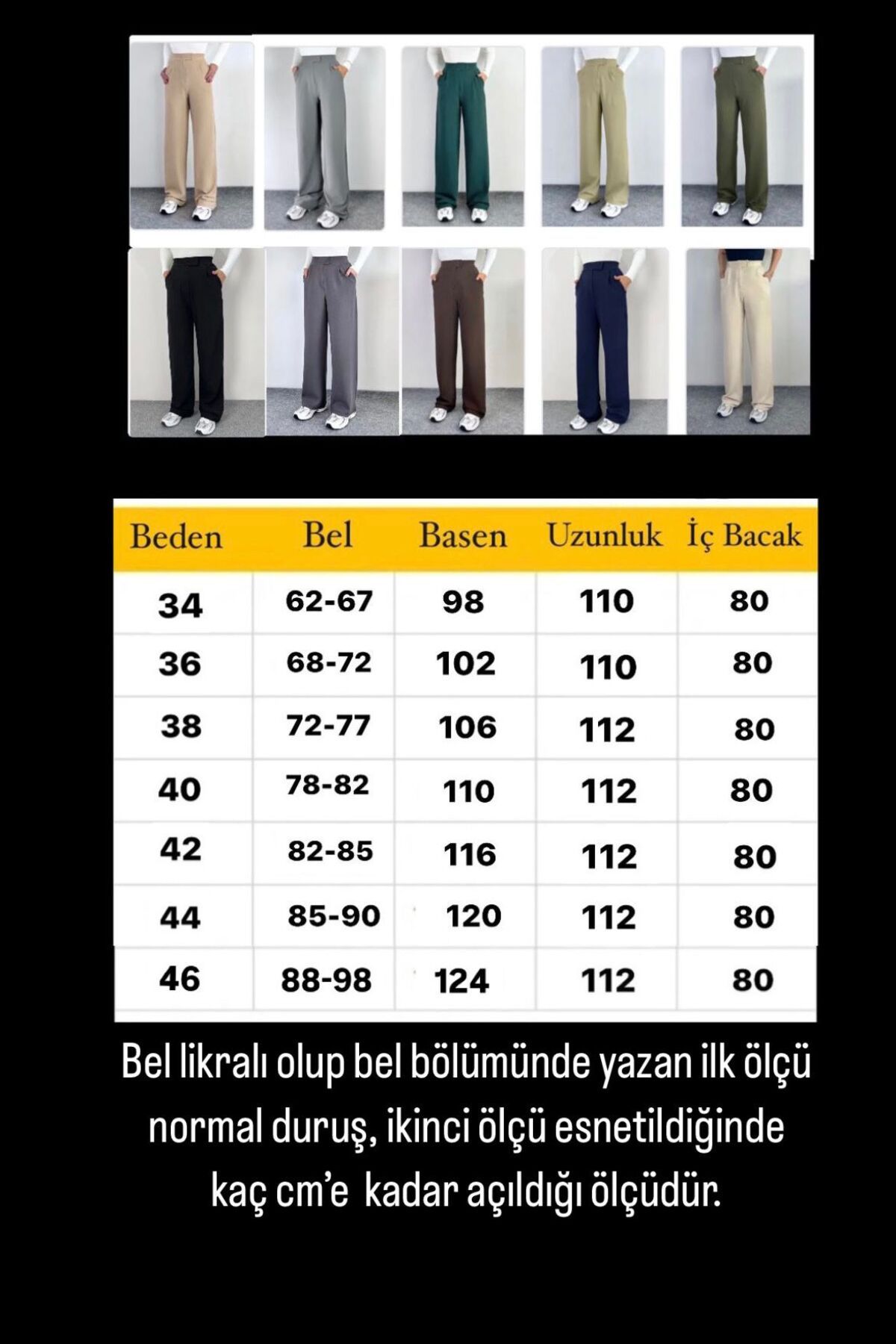 Line Kadın Likralı Cırt Kapama Antrasit Palazzo Pantolon Line Kadın Likralı Cırt Kapama Antrasit Palazzo Pantolon