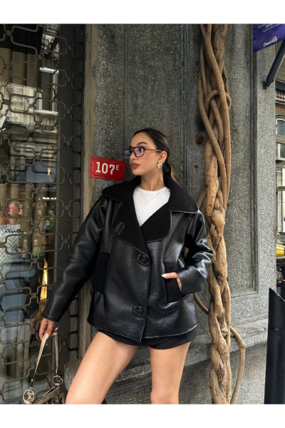 Kadın Siyah Oversize Ceket