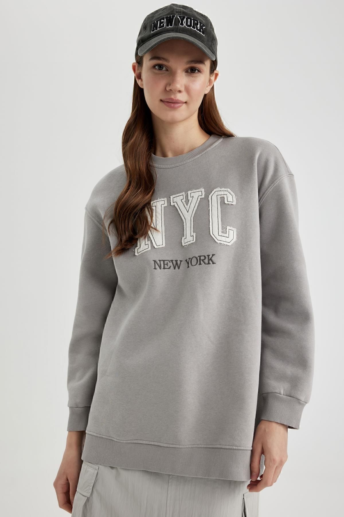 Regular Fit Bisiklet Yaka Içi Yumuşak Tüylü Sweatshirt Tunik B9299ax24sp Regular Fit Bisiklet Yaka Içi Yumuşak Tüylü Sweatshirt Tunik B9299ax24sp