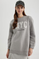 Regular Fit Bisiklet Yaka Içi Yumuşak Tüylü Sweatshirt Tunik B9299ax24sp Regular Fit Bisiklet Yaka Içi Yumuşak Tüylü Sweatshirt Tunik B9299ax24sp