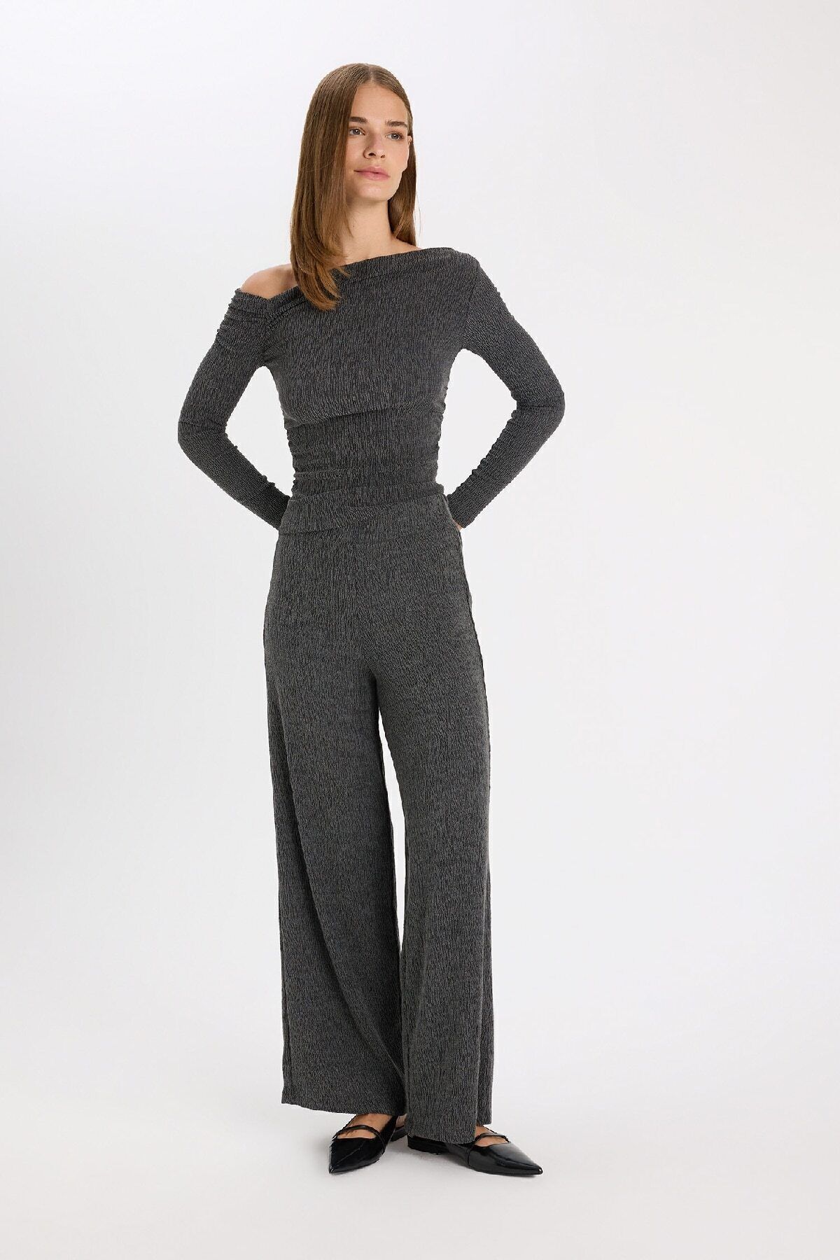 Wide Leg Bürümcük Pantolon D5141AX24AU Wide Leg Bürümcük Pantolon D5141AX24AU
