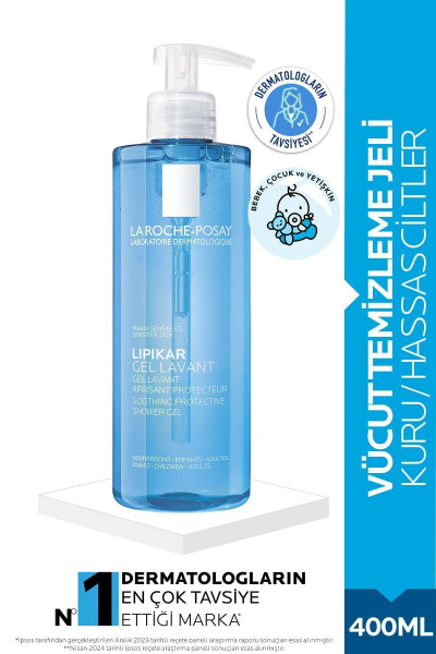 Lipikar Gel Lavant Vücut Temizleme Jeli- Kuru /Hassas Ciltler İçin 400 ml Lipikar Gel Lavant Vücut Temizleme Jeli- Kuru /Hassas Ciltler İçin 400 ml