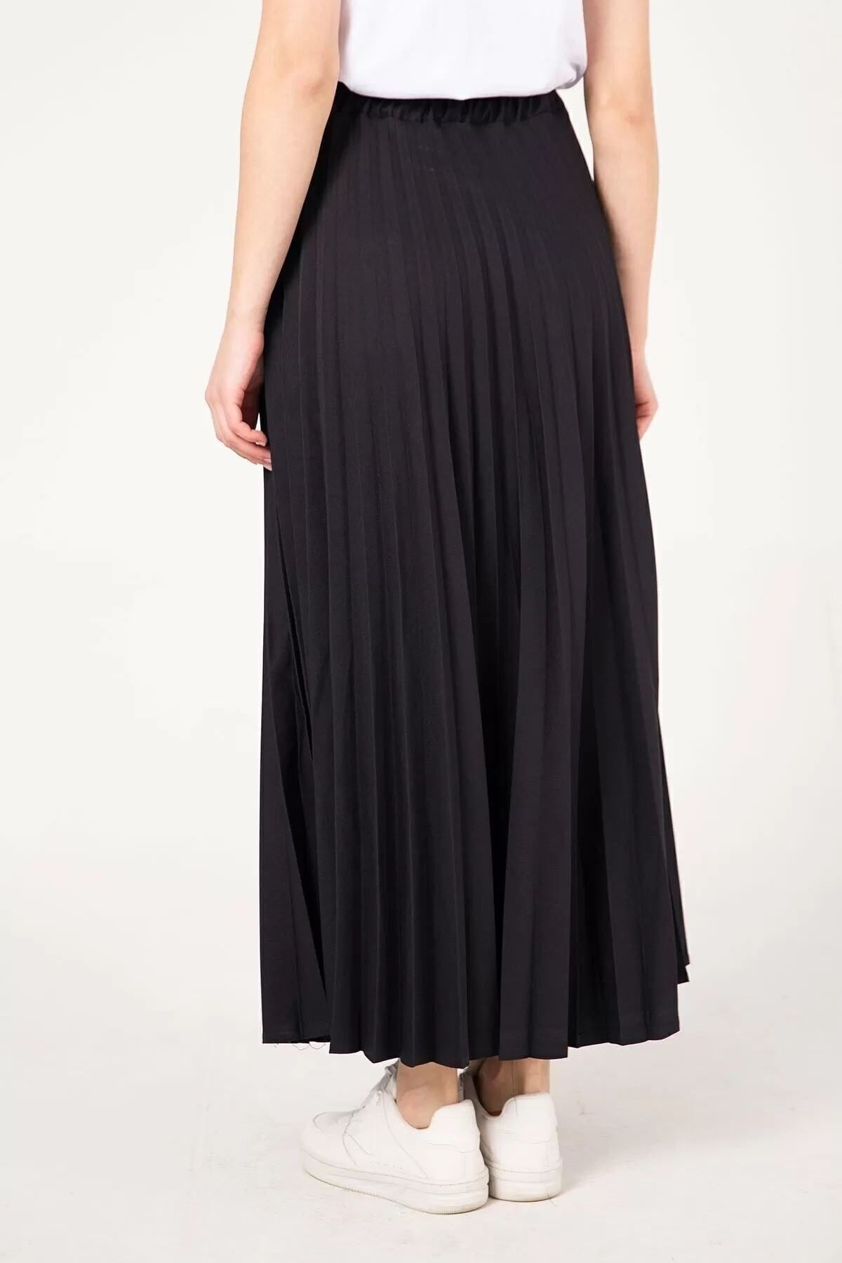 Piliseli Etek 32-9001 Siyah