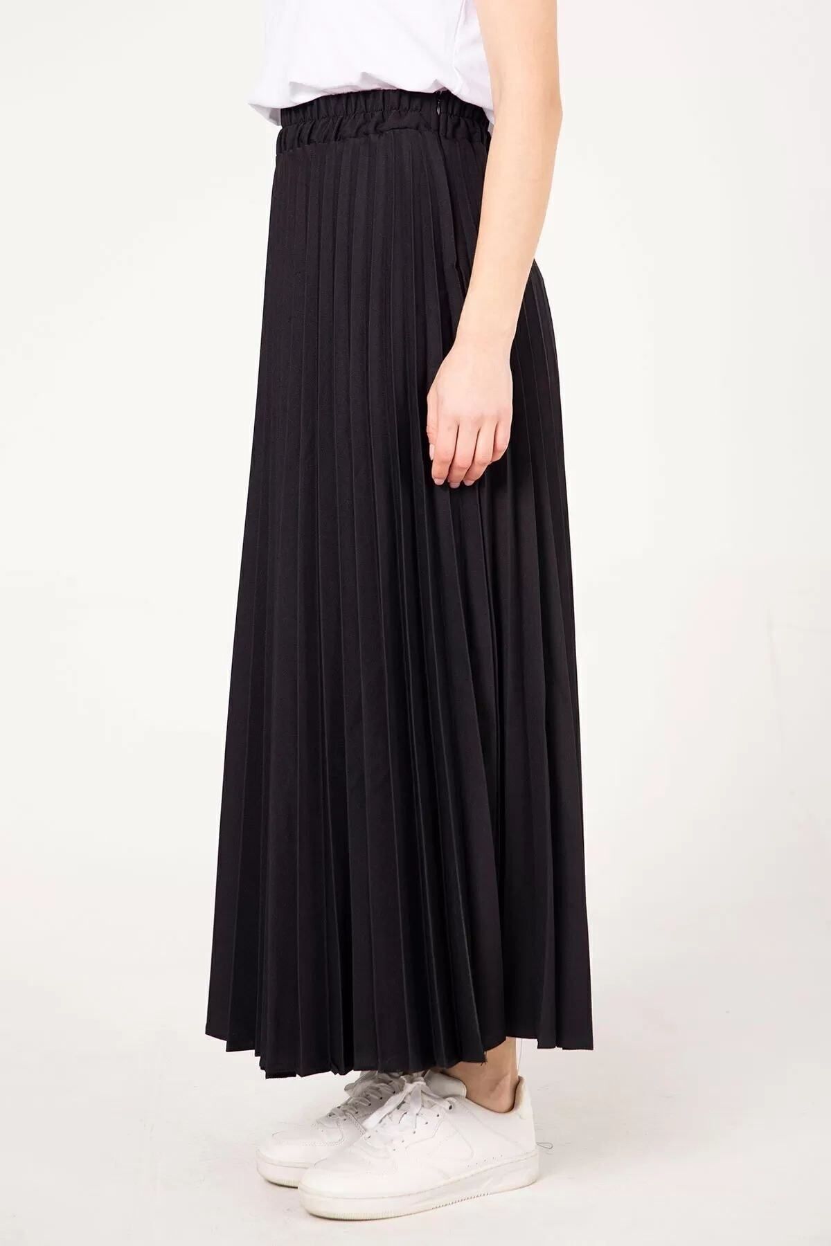 Piliseli Etek 32-9001 Siyah