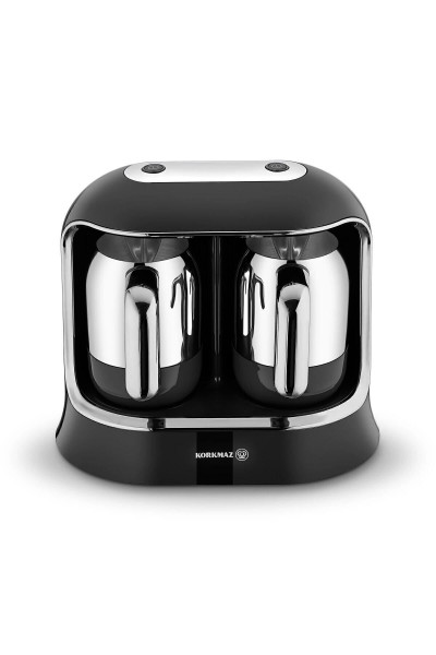 Kahvekolik Twin Siyah/krom Otomatik Kahve Makinesi Kahvekolik Twin Siyah/krom Otomatik Kahve Makinesi