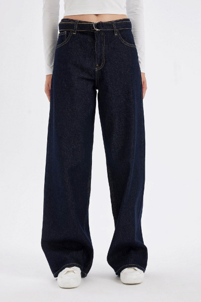 Wide Leg Normal Bel Geniş Paça Uzun Jean Pantolon D3724ax24au Wide Leg Normal Bel Geniş Paça Uzun Jean Pantolon D3724ax24au