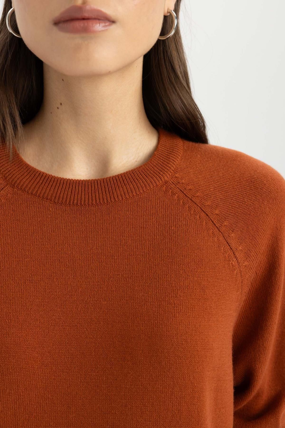 Regular Fit Yumuşak Dokulu Bisiklet Yaka Reglan Kol Basic Düz Triko Kazak I6913az24wn Regular Fit Yumuşak Dokulu Bisiklet Yaka Reglan Kol Basic Düz Triko Kazak I6913az24wn