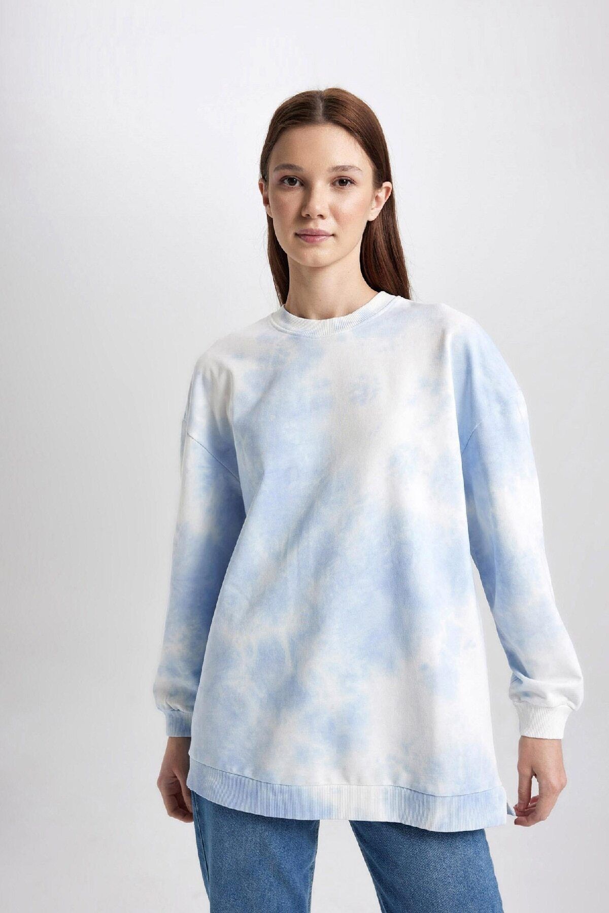 Regular Fit Bisiklet Yaka Batik Sweatshirt Tunik B6763AX23CW Regular Fit Bisiklet Yaka Batik Sweatshirt Tunik B6763AX23CW