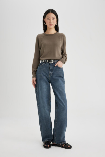 Regular Fit Yumuşak Dokulu Bisiklet Yaka Basic Düz Triko Kazak I6913az24wn Regular Fit Yumuşak Dokulu Bisiklet Yaka Basic Düz Triko Kazak I6913az24wn