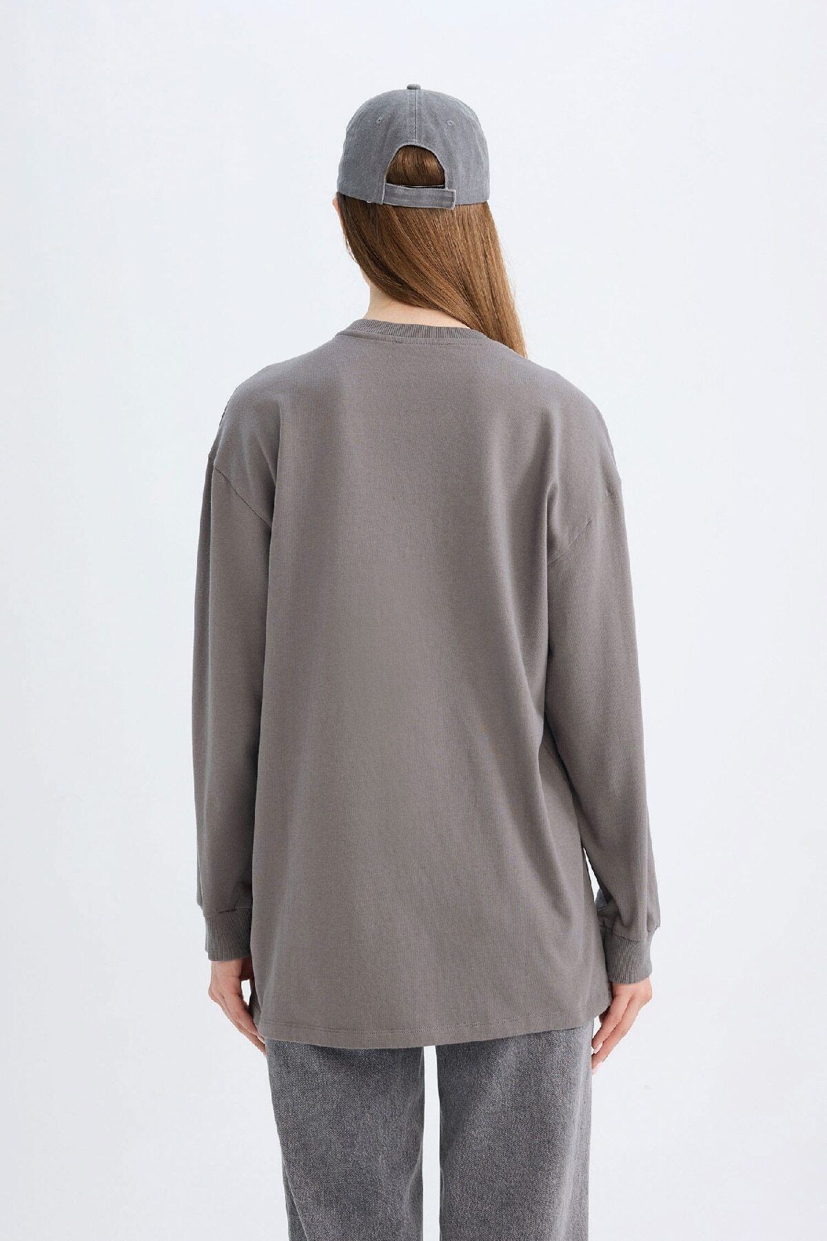 Regular Fit Bisiklet Yaka Baskılı Sweatshirt Tunik D0391ax24au Regular Fit Bisiklet Yaka Baskılı Sweatshirt Tunik D0391ax24au
