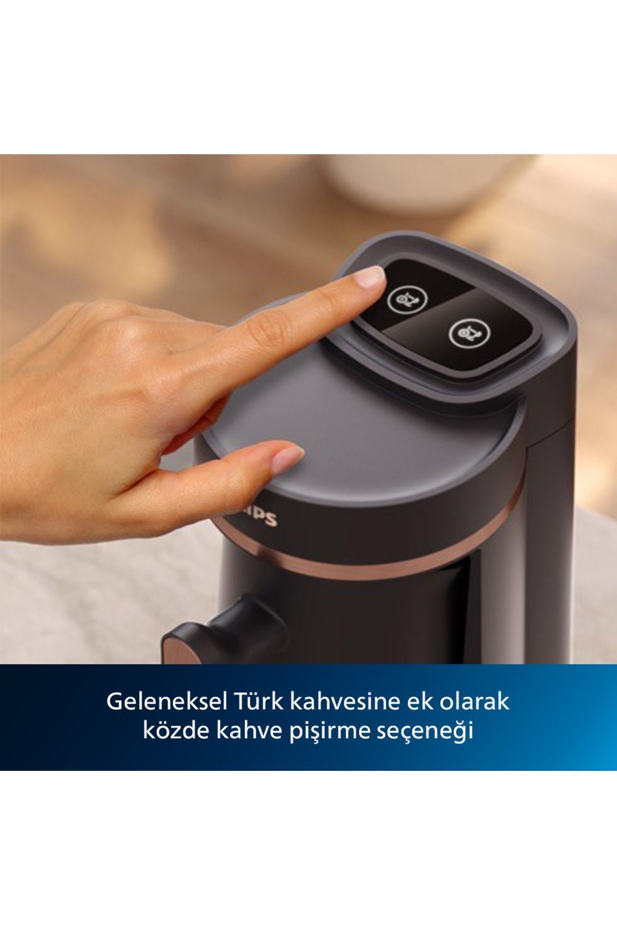 PHİLİPS - Türk Kahvesi Makinesi, 4 Kişilik, Közde Pişirme Özelliği, HDA150/60 PHİLİPS - Türk Kahvesi Makinesi, 4 Kişilik, Közde Pişirme Özelliği, HDA150/60