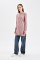 Regular Fit Bisiklet Yaka Yırtmaçlı Basic Düz Kazak Tunik H3431az24au Regular Fit Bisiklet Yaka Yırtmaçlı Basic Düz Kazak Tunik H3431az24au
