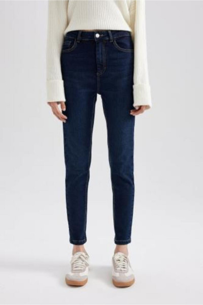 Skinny Fit Dar Paça Cepli Bilek Boy Jean Pantolon A3697ax23wn