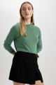 Regular Fit Bisiklet Yaka Basic Kazak I6913az23wn Regular Fit Bisiklet Yaka Basic Kazak I6913az23wn