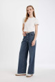 Wide Leg Yüksek Bel Uzun Jean Yıkamalı Pantolon 3162228 Wide Leg Yüksek Bel Uzun Jean Yıkamalı Pantolon 3162228