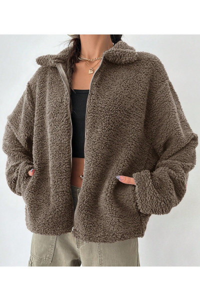 KAHVERENGİ PELUŞ MONT KAHVERENGİ PELUŞ MONT