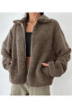 KAHVERENGİ PELUŞ MONT KAHVERENGİ PELUŞ MONT
