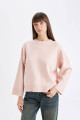 Oversize Geniş Kalıp Bisiklet Yaka Basic Düz Kazak D0036ax24wn Oversize Geniş Kalıp Bisiklet Yaka Basic Düz Kazak D0036ax24wn