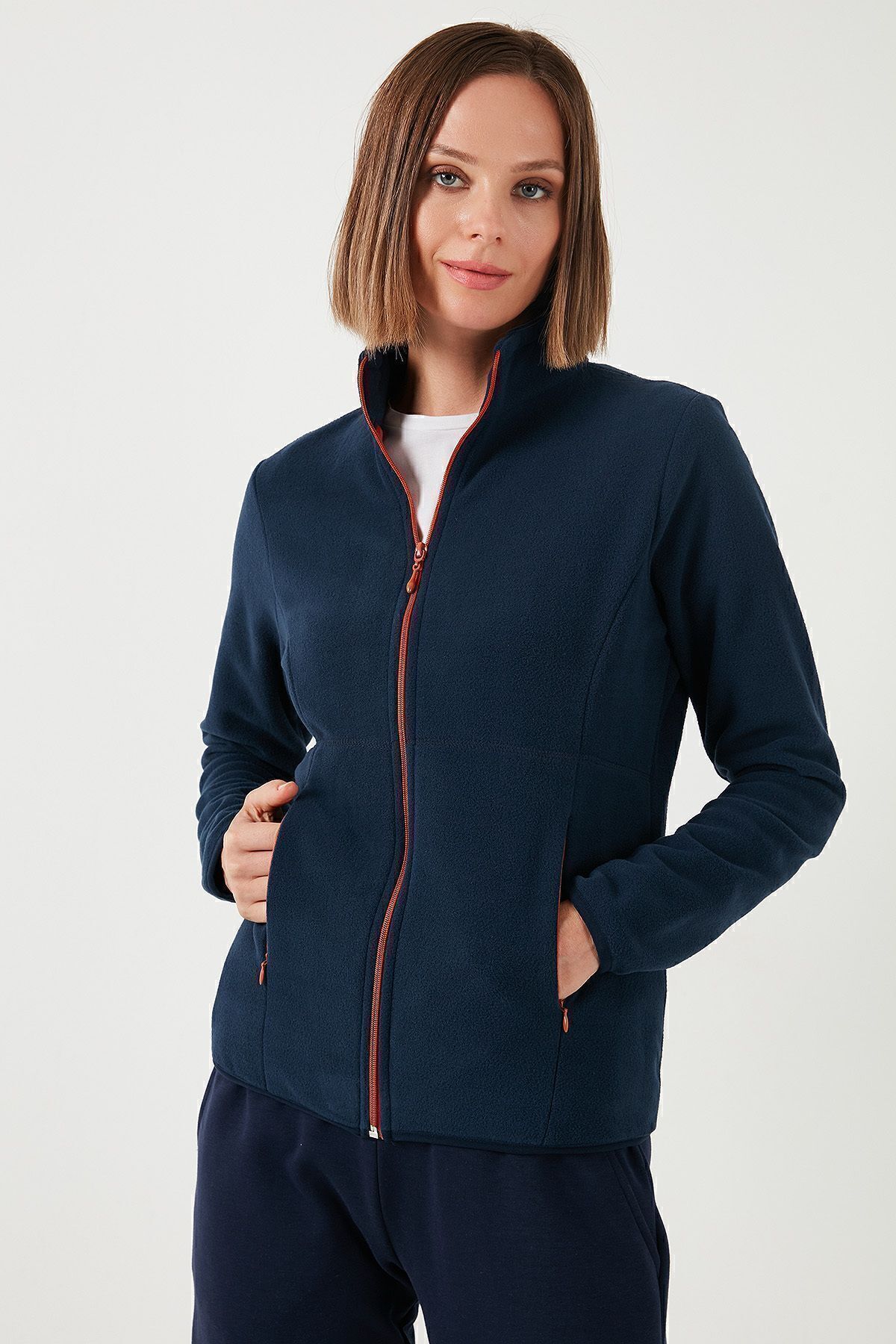 Slim Fit Anti-Pilling Tüylenme Yapmayan Fermuarlı  Polar Hırka  HIRKA 5907012