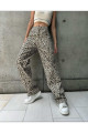 Leoparlı Jean Pantolon Leoparlı Jean Pantolon