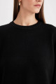 Oversize Geniş Kalıp Bisiklet Yaka Basic Düz Kazak D0036ax24wn Oversize Geniş Kalıp Bisiklet Yaka Basic Düz Kazak D0036ax24wn