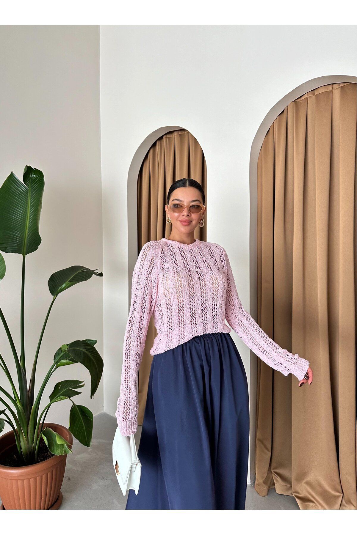 Lacivert Lola Fermuarlı Uzun Etek Lacivert Lola Fermuarlı Uzun Etek