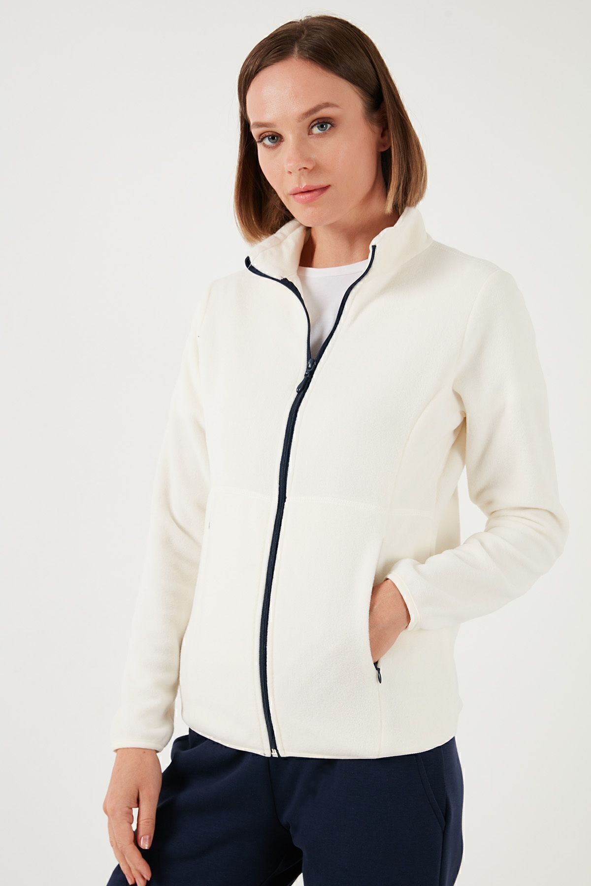 Slim Fit Anti-Pilling Tüylenme Yapmayan Fermuarlı  Polar Hırka  HIRKA 5907012