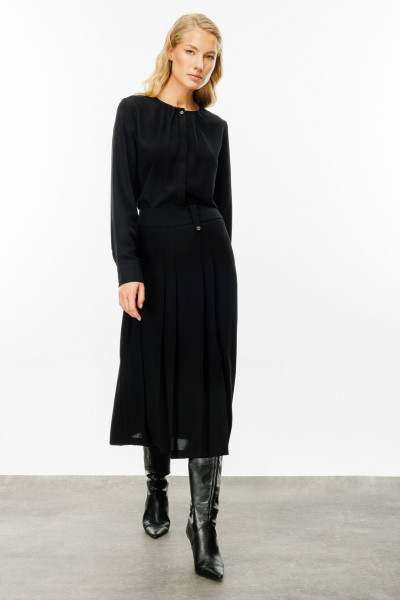 Kalın Bel Piliseli Etek Kalın Bel Piliseli Etek