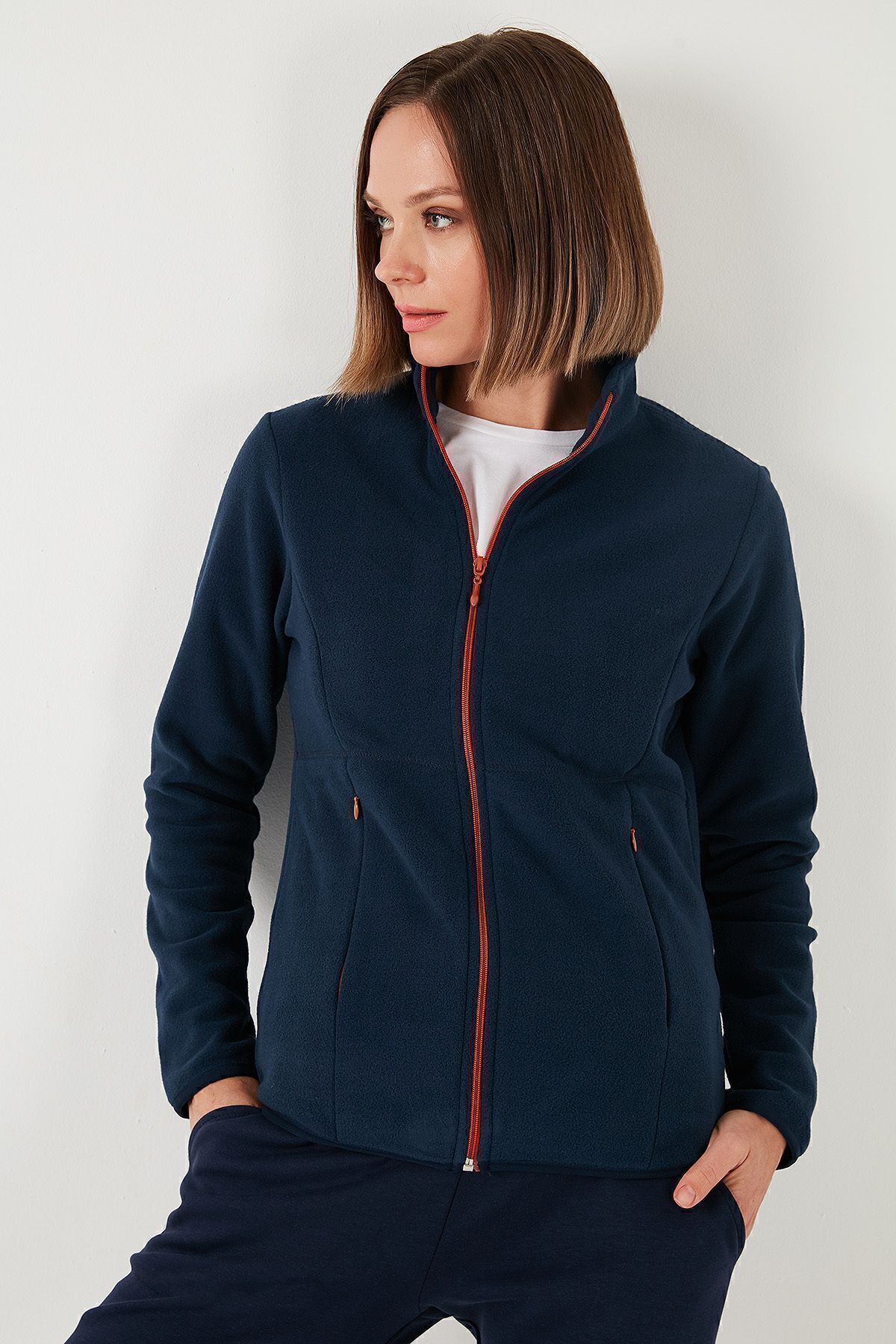 Slim Fit Anti-Pilling Tüylenme Yapmayan Fermuarlı  Polar Hırka  HIRKA 5907012