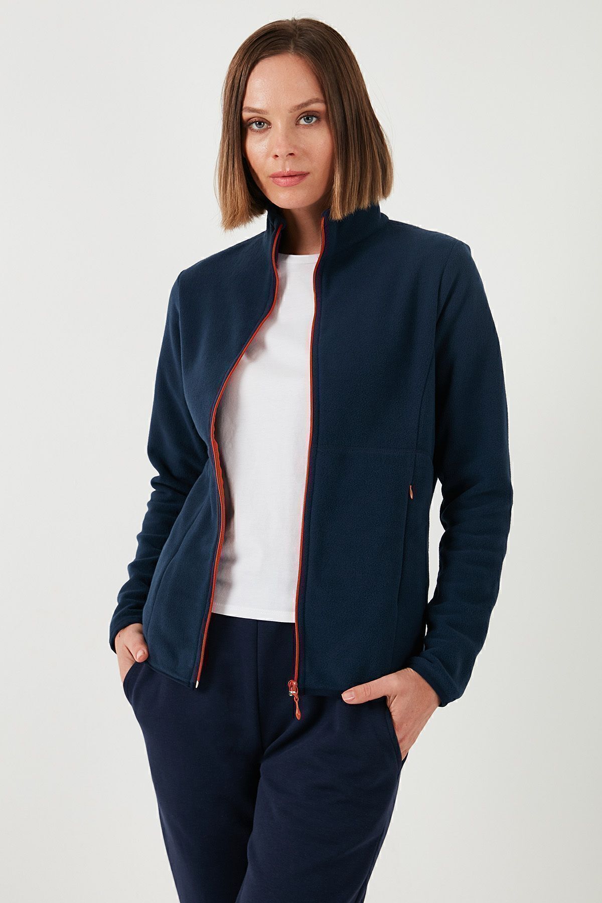 Slim Fit Anti-Pilling Tüylenme Yapmayan Fermuarlı  Polar Hırka  HIRKA 5907012