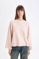 Oversize Geniş Kalıp Bisiklet Yaka Basic Düz Kazak D0036ax24wn Oversize Geniş Kalıp Bisiklet Yaka Basic Düz Kazak D0036ax24wn