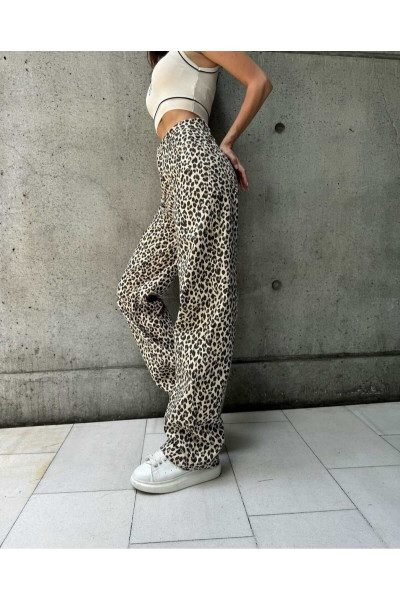 Leoparlı Jean Pantolon Leoparlı Jean Pantolon