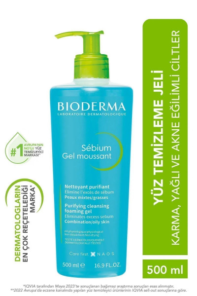 Sebium Foaming Gel Karma, Yağlı ve Akne Eğilimli Ciltler İçin Yüz Temizleme Jeli 500 ml Sebium Foaming Gel Karma, Yağlı ve Akne Eğilimli Ciltler İçin Yüz Temizleme Jeli 500 ml