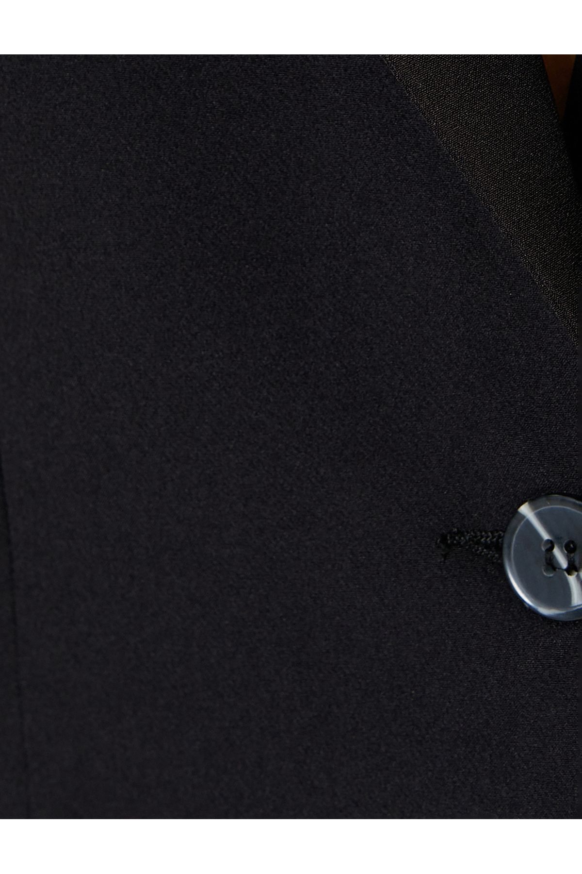 Kısa Blazer Ceket Tek Düğmeli