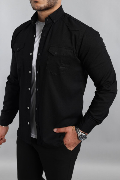 Slim Fit Erkek Kot Gömlek