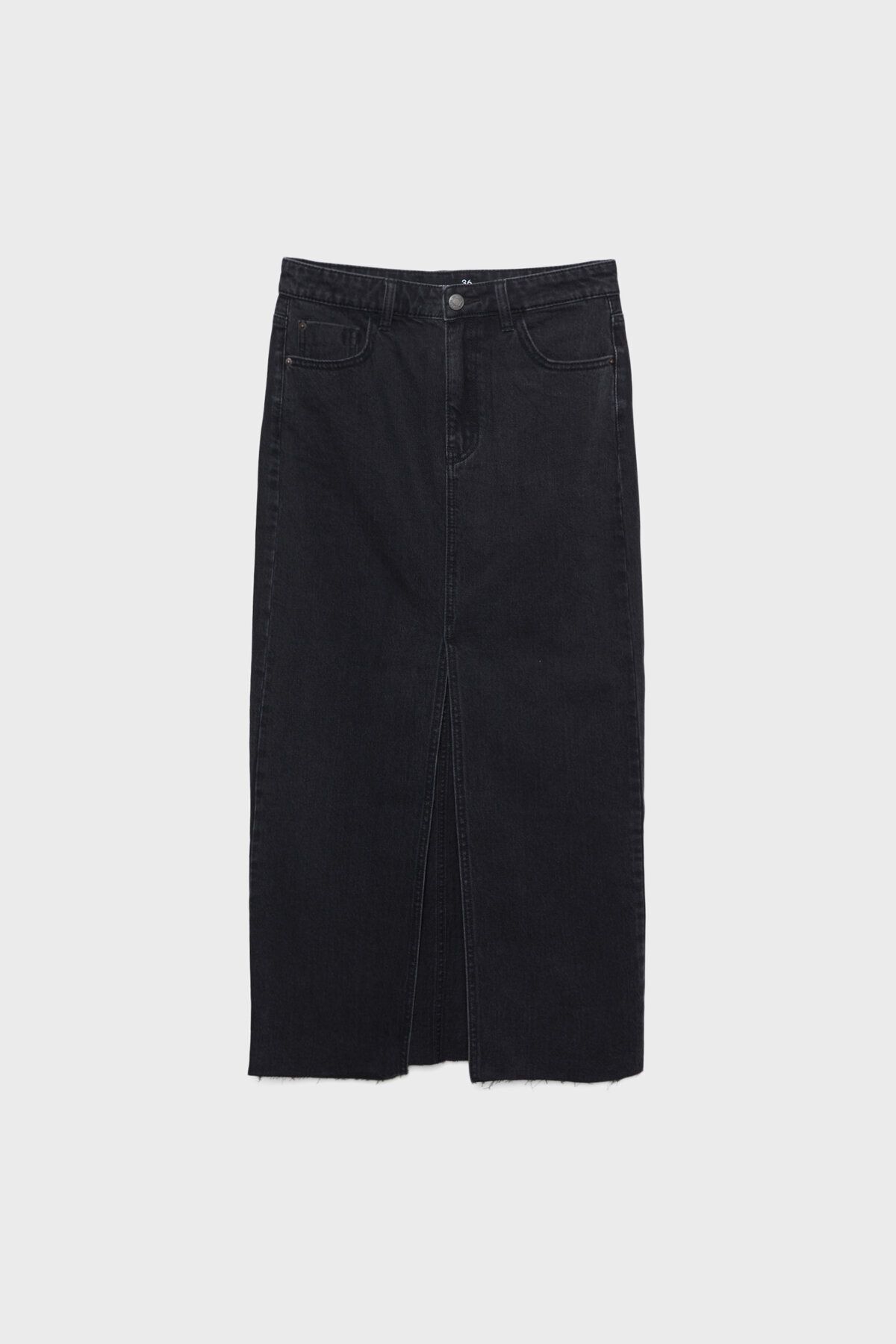 Uzun Denim Comfort Etek