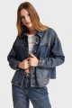 Kadın T.Kot Rengi Oversize Cepli Denim Ceket Kadın T.Kot Rengi Oversize Cepli Denim Ceket