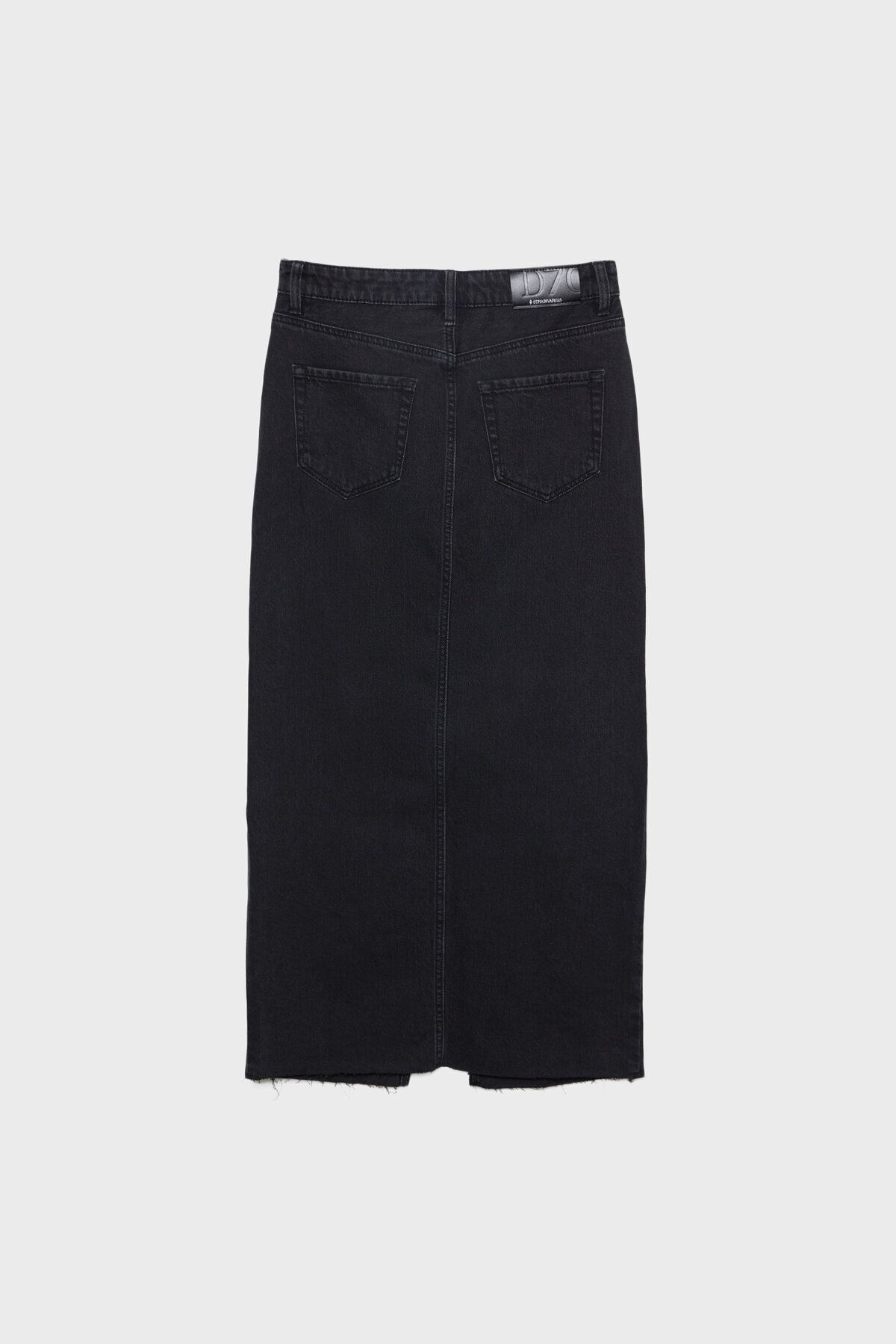 Uzun Denim Comfort Etek