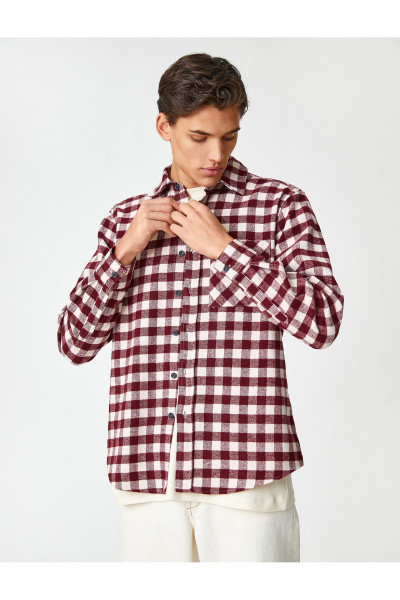 Oduncu Gömleği Cep Detaylı Klasik Yaka Uzun Kollu Oduncu Gömleği Cep Detaylı Klasik Yaka Uzun Kollu