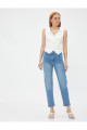 Yüksek Bel Kot Pantolon Hafif Dar Paça - Eve Jeans Yüksek Bel Kot Pantolon Hafif Dar Paça - Eve Jeans