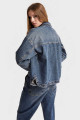 Kadın T.Kot Rengi Oversize Cepli Denim Ceket Kadın T.Kot Rengi Oversize Cepli Denim Ceket