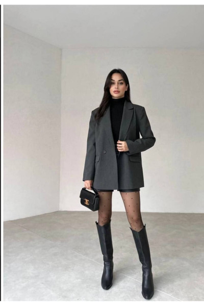 Kadın Yeni Sezon Oversize Blazer Ceket Kadın Yeni Sezon Oversize Blazer Ceket