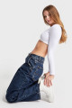 Kadın T.Kot Rengi 1w48 Skater Fit Bol kesim Denim Kadın T.Kot Rengi 1w48 Skater Fit Bol kesim Denim