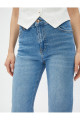 Yüksek Bel Kot Pantolon Hafif Dar Paça - Eve Jeans Yüksek Bel Kot Pantolon Hafif Dar Paça - Eve Jeans