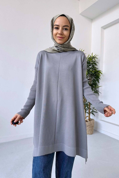 Mira Merserize Tunik - Gri Mira Merserize Tunik - Gri