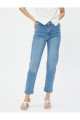 Yüksek Bel Kot Pantolon Hafif Dar Paça - Eve Jeans Yüksek Bel Kot Pantolon Hafif Dar Paça - Eve Jeans
