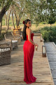 Kırmızı Samantha Maxi Boy Elbise ATE-1158