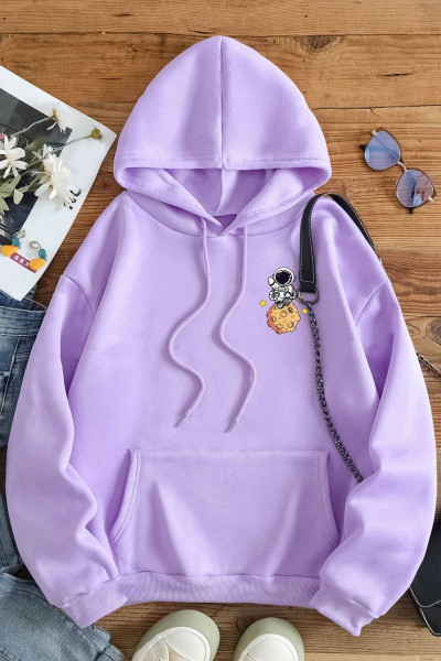 The Galaxy Baskılı Oversize Sweatshirt The Galaxy Baskılı Oversize Sweatshirt