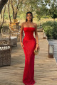 Kırmızı Samantha Maxi Boy Elbise ATE-1158