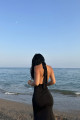 Zola Siyah Maxi Boy Yırtmaçlı Elbise Twl3 Zola Siyah Maxi Boy Yırtmaçlı Elbise Twl3